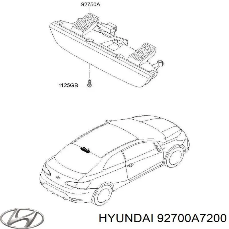 92700A7200 Hyundai/Kia luz de freno adicional