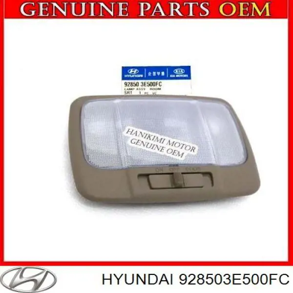 928503E500FC Hyundai/Kia luz interior (cabina trasera)