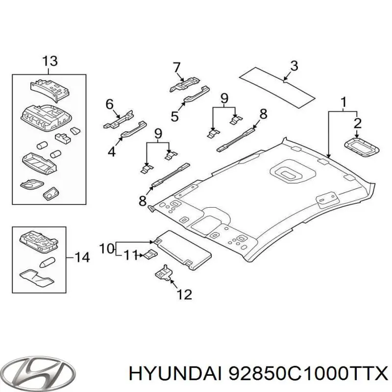 92850C1000TTX Hyundai/Kia