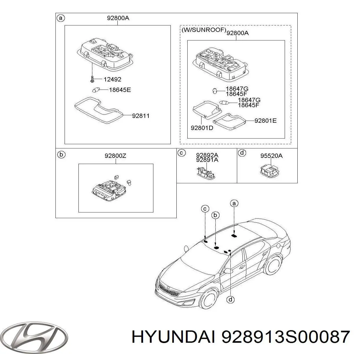 928913S00087 Hyundai/Kia