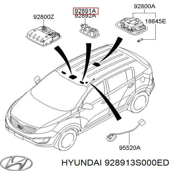 928913S000ED Hyundai/Kia