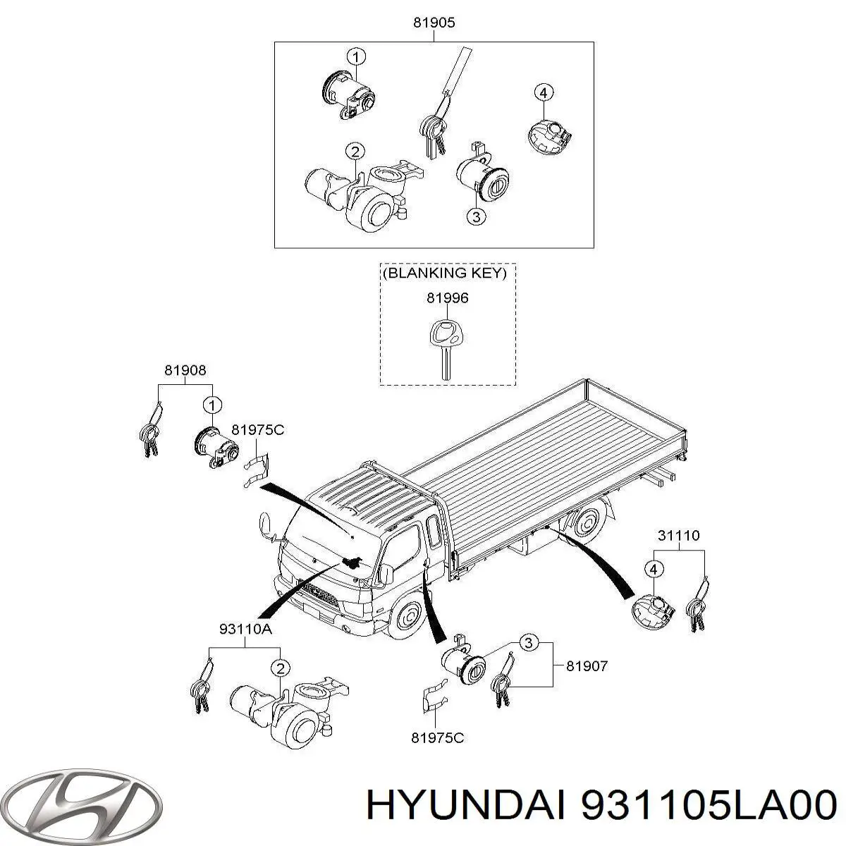 931105LA00 Hyundai/Kia