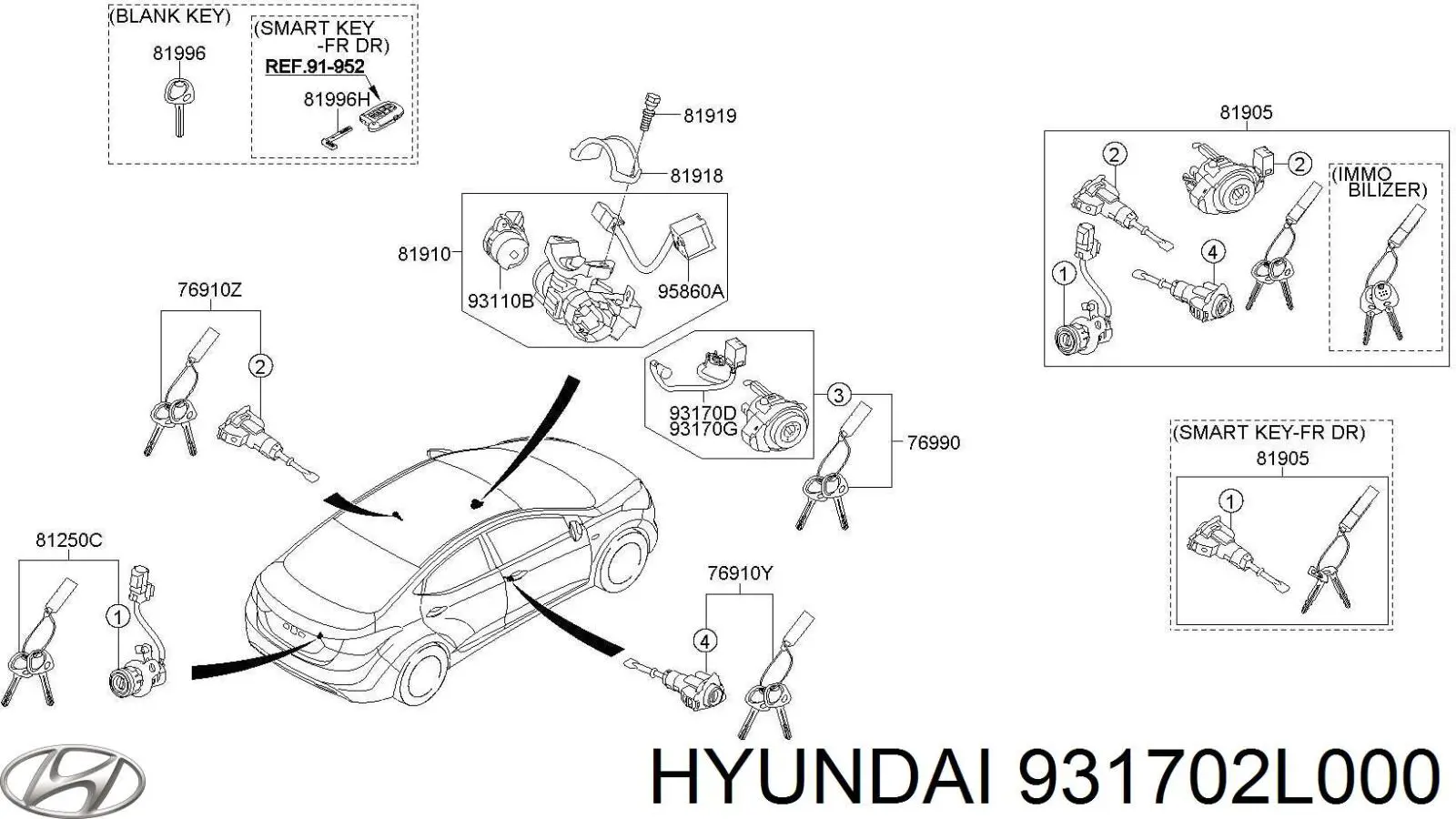 931702L000FFF Hyundai/Kia