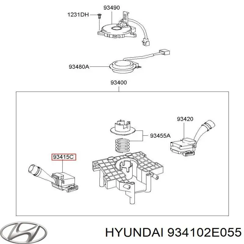 Mando de luces izquierdo para Hyundai Tucson (JM)