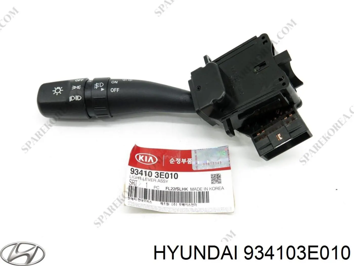 Comprar 934103E010 Hyundai/Kia Conmutador izquierdo de la columna de dirección