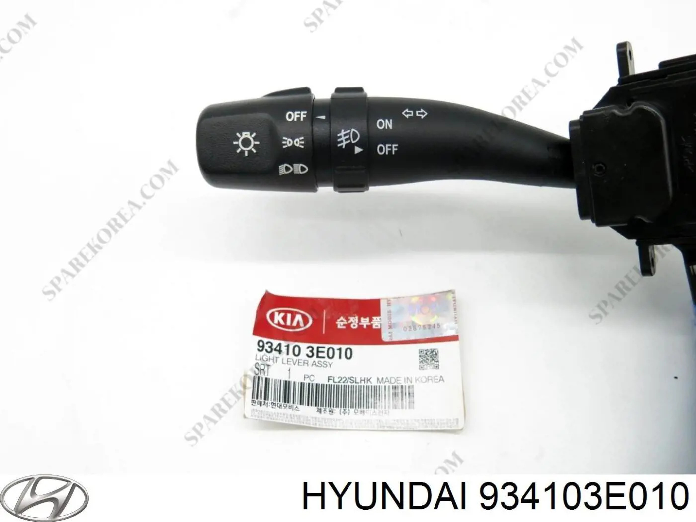 Conmutador izquierdo de la columna de dirección Hyundai/Kia 934103E010 precio, desde 31,94 EUR