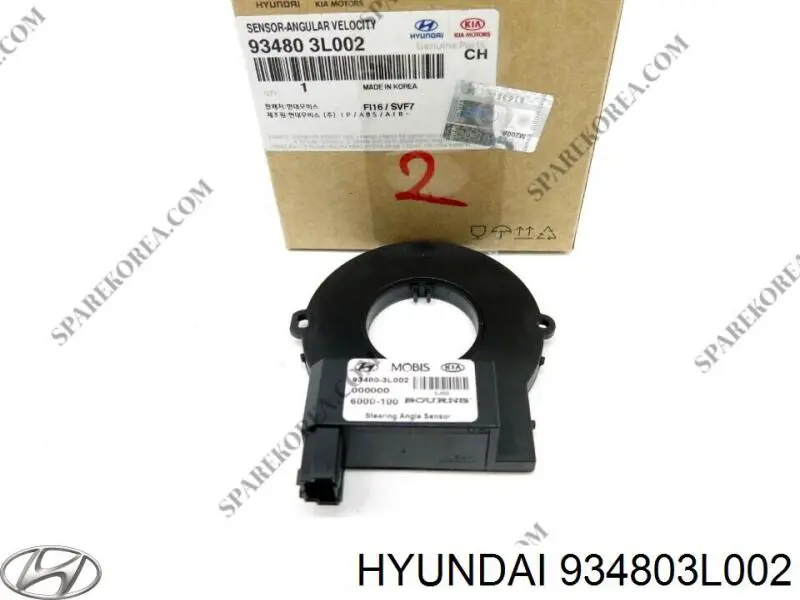 Sensor angulo de giro 934803L002 Hyundai/Kia