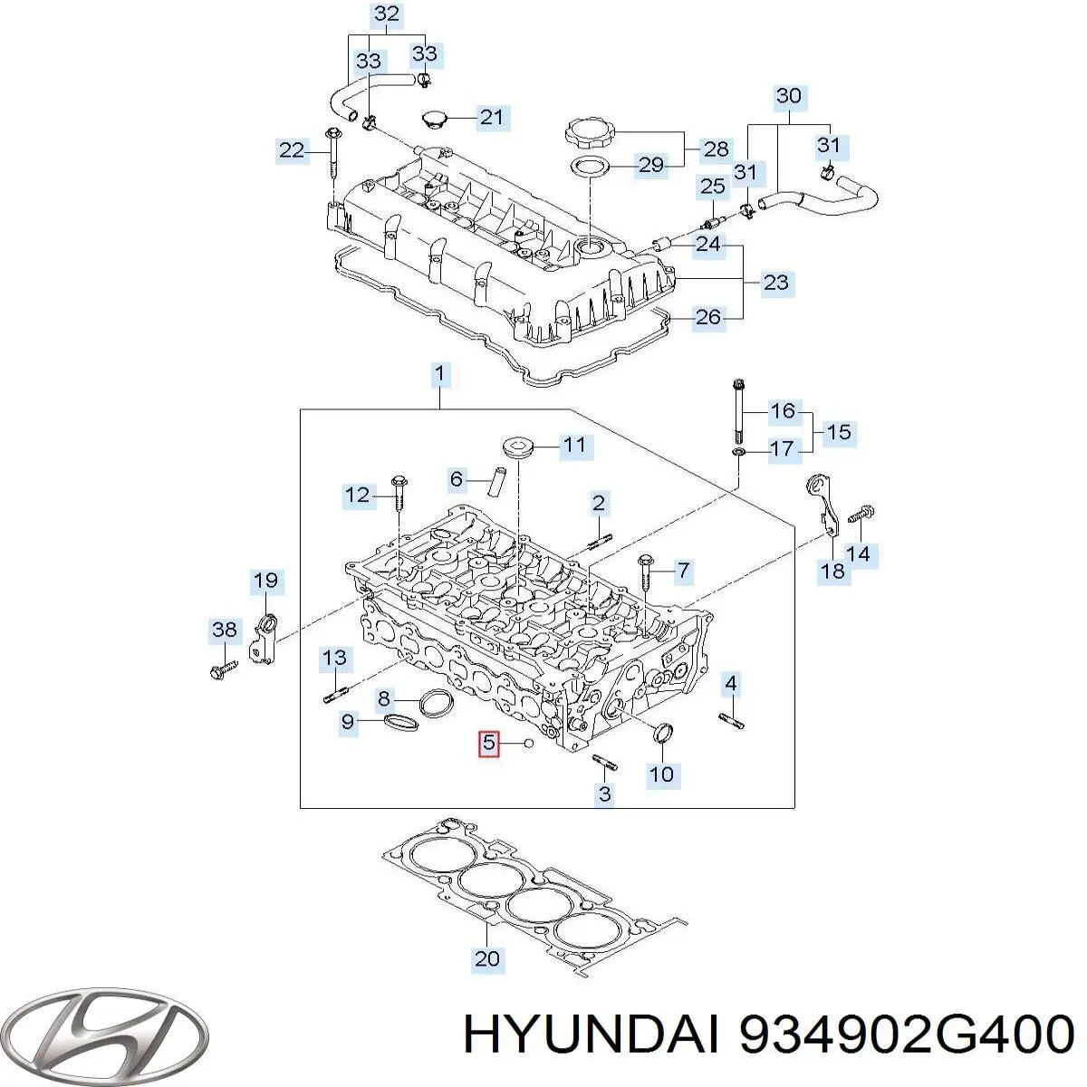 934902G400 Hyundai/Kia Anillo de AIRBAG 