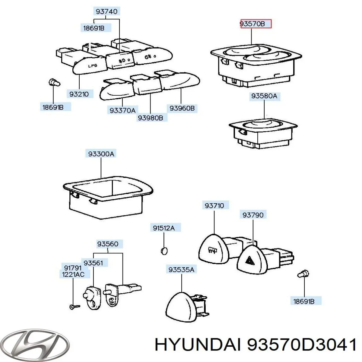 93570D3041 Hyundai/Kia