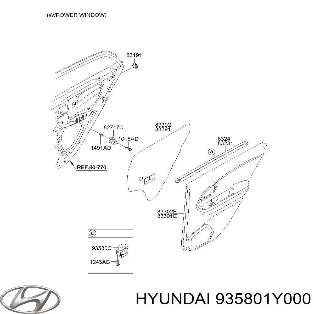 935801Y000 Hyundai/Kia 
