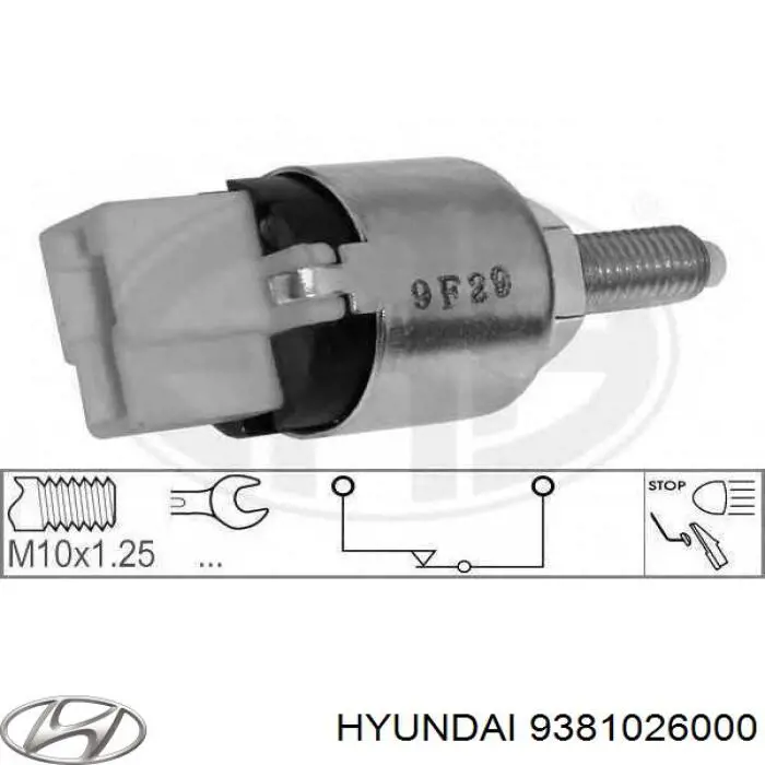 9381026000 Hyundai/Kia interruptor luz de freno