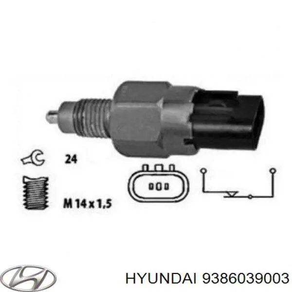 Interruptor piloto de marcha atrás Hyundai/Kia 9386039003 precio, desde 11,71 EUR