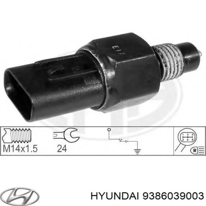 Comprar 9386039003 Hyundai/Kia Interruptor de luz de marcha atrás