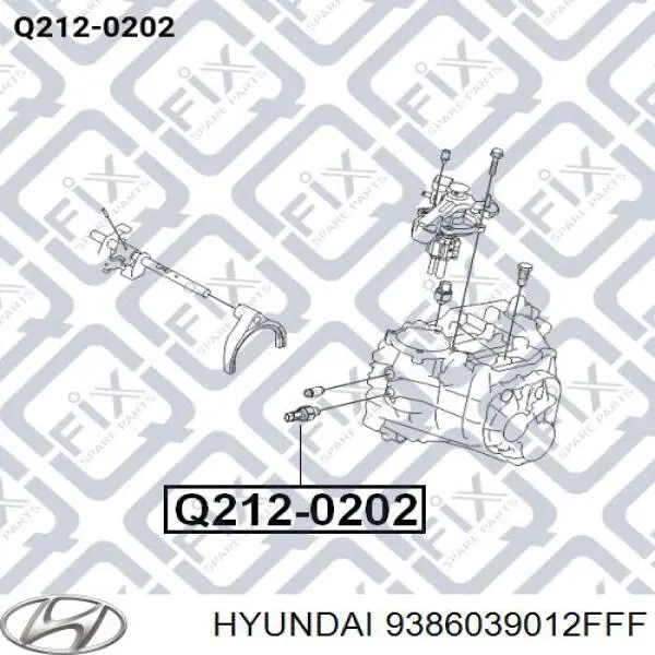9386039012FFF Hyundai/Kia sensor de marcha atrás