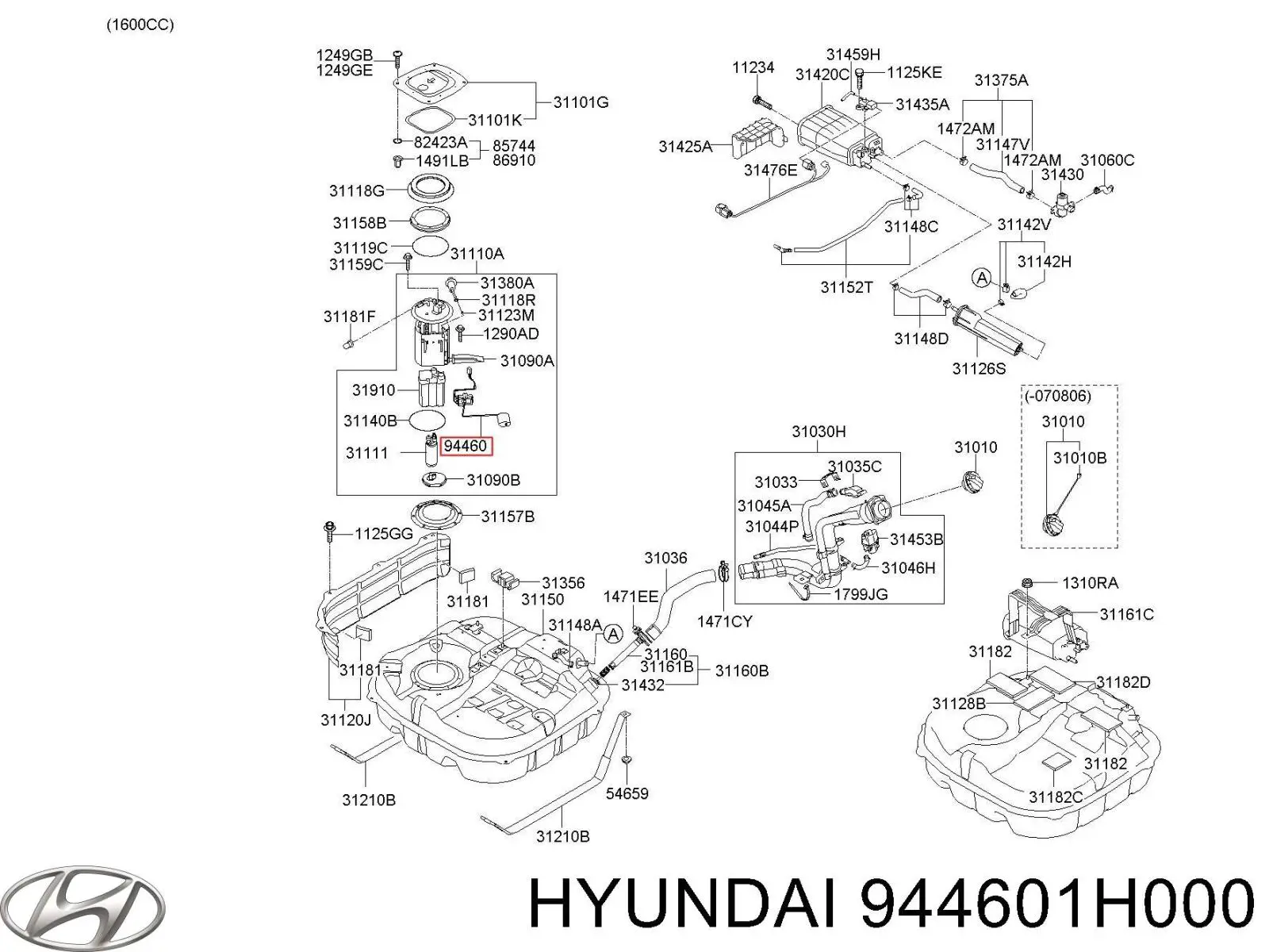 Aforador 944601H000 Hyundai/Kia