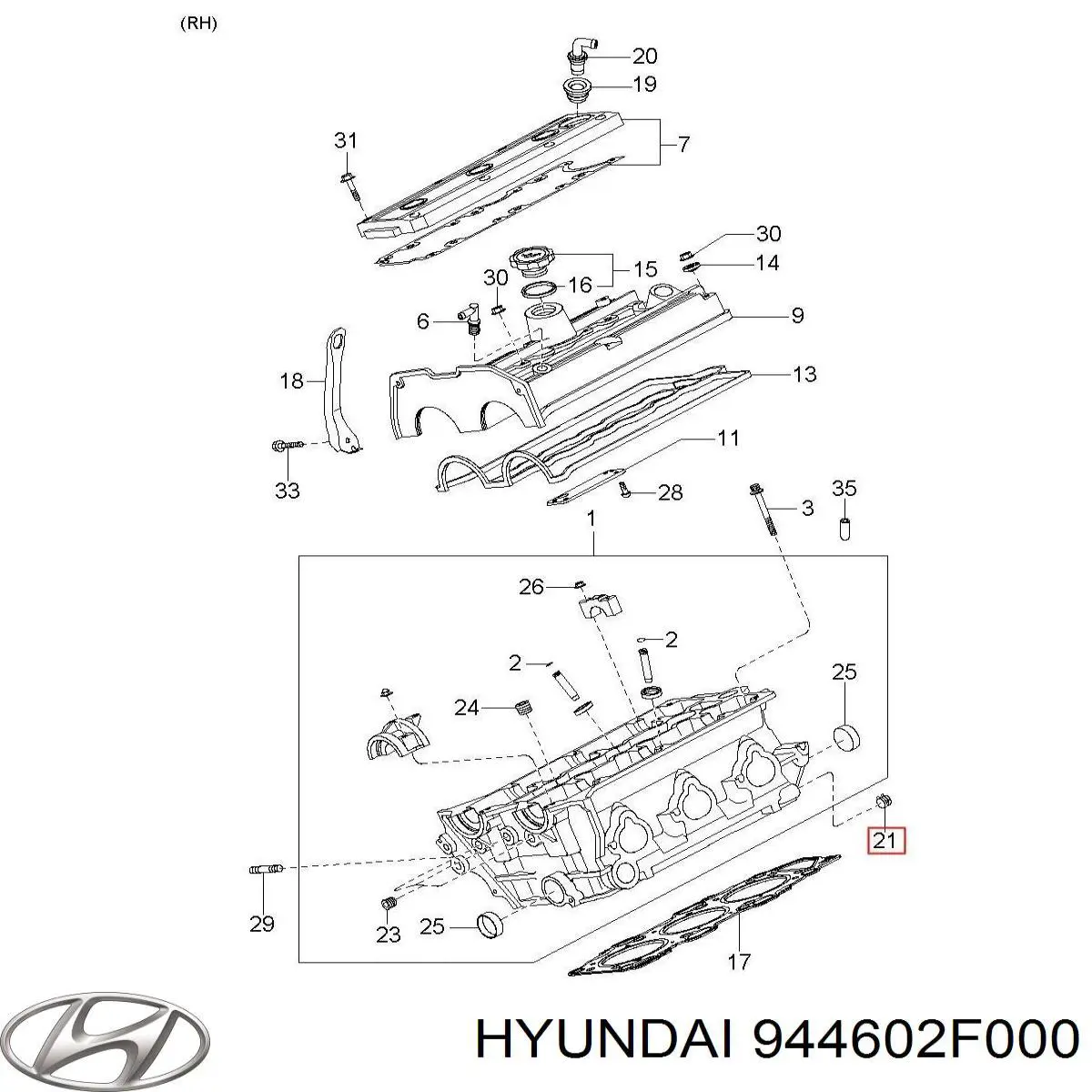 944602F000 Hyundai/Kia aforador de combustible