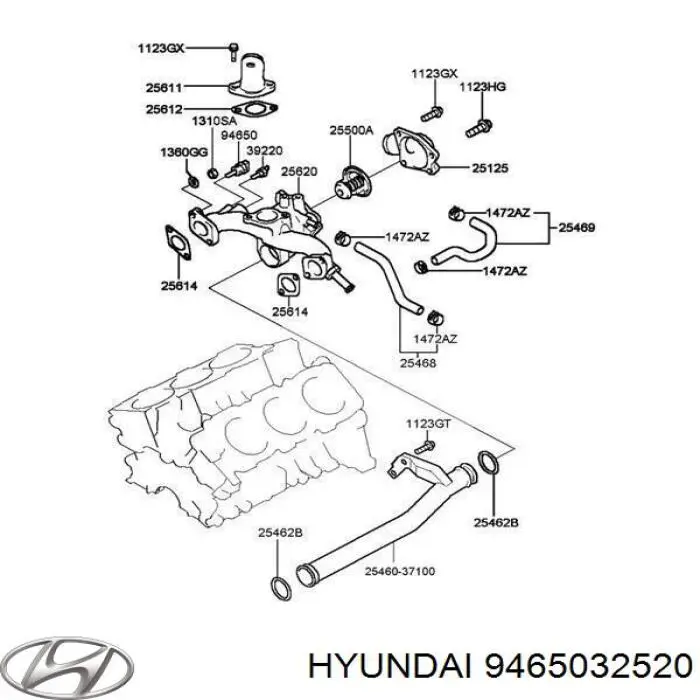 Comprar 9465032520 Hyundai/Kia Sensor de temperatura de agua