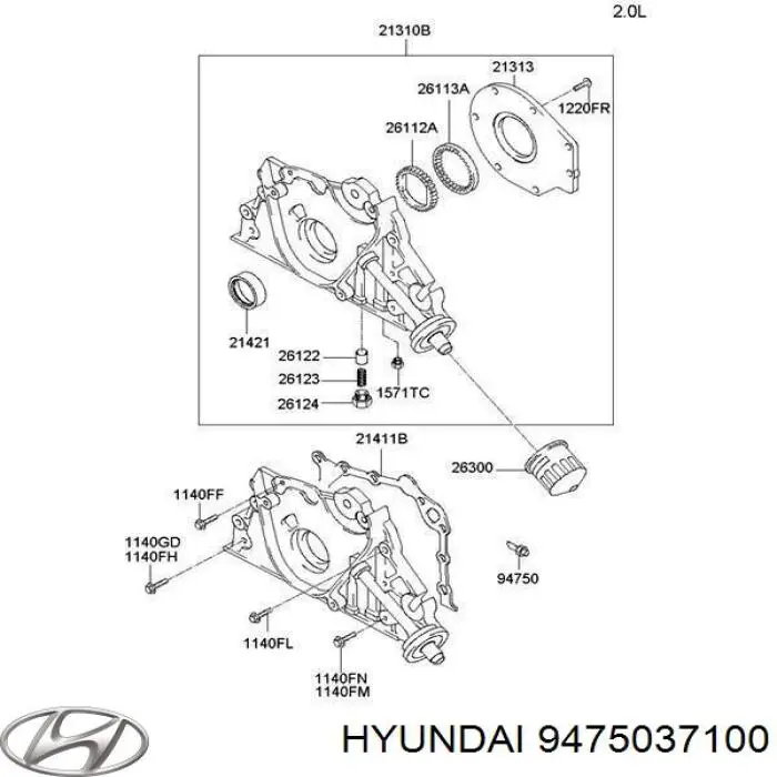 Comprar 9475037100 Hyundai/Kia Sensor de presión de aceite