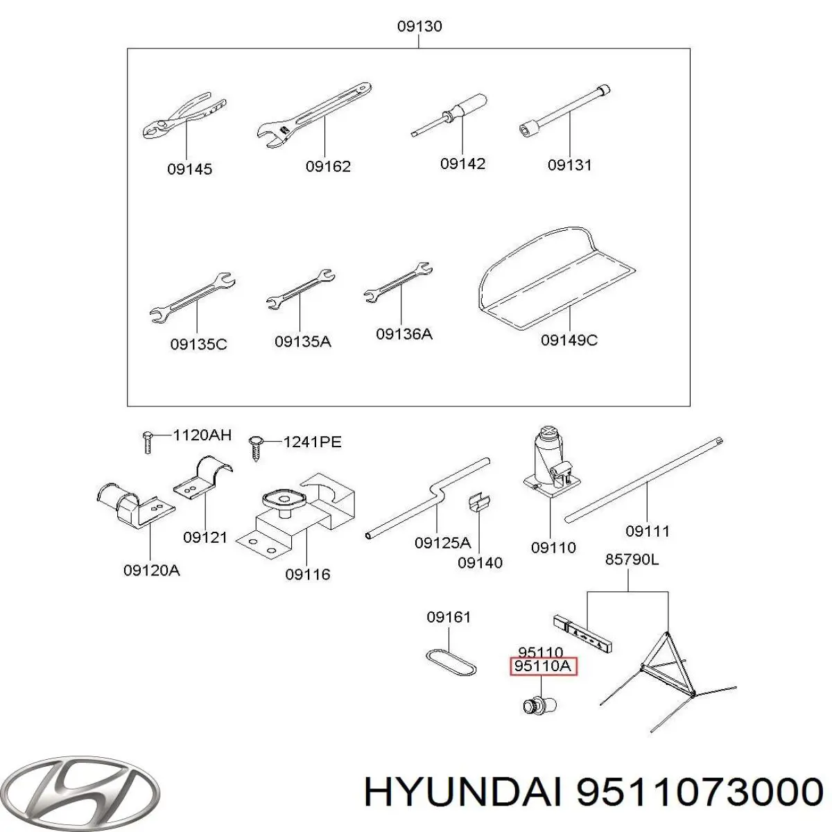 9511073000 Hyundai/Kia Encendedor de cigarillos 