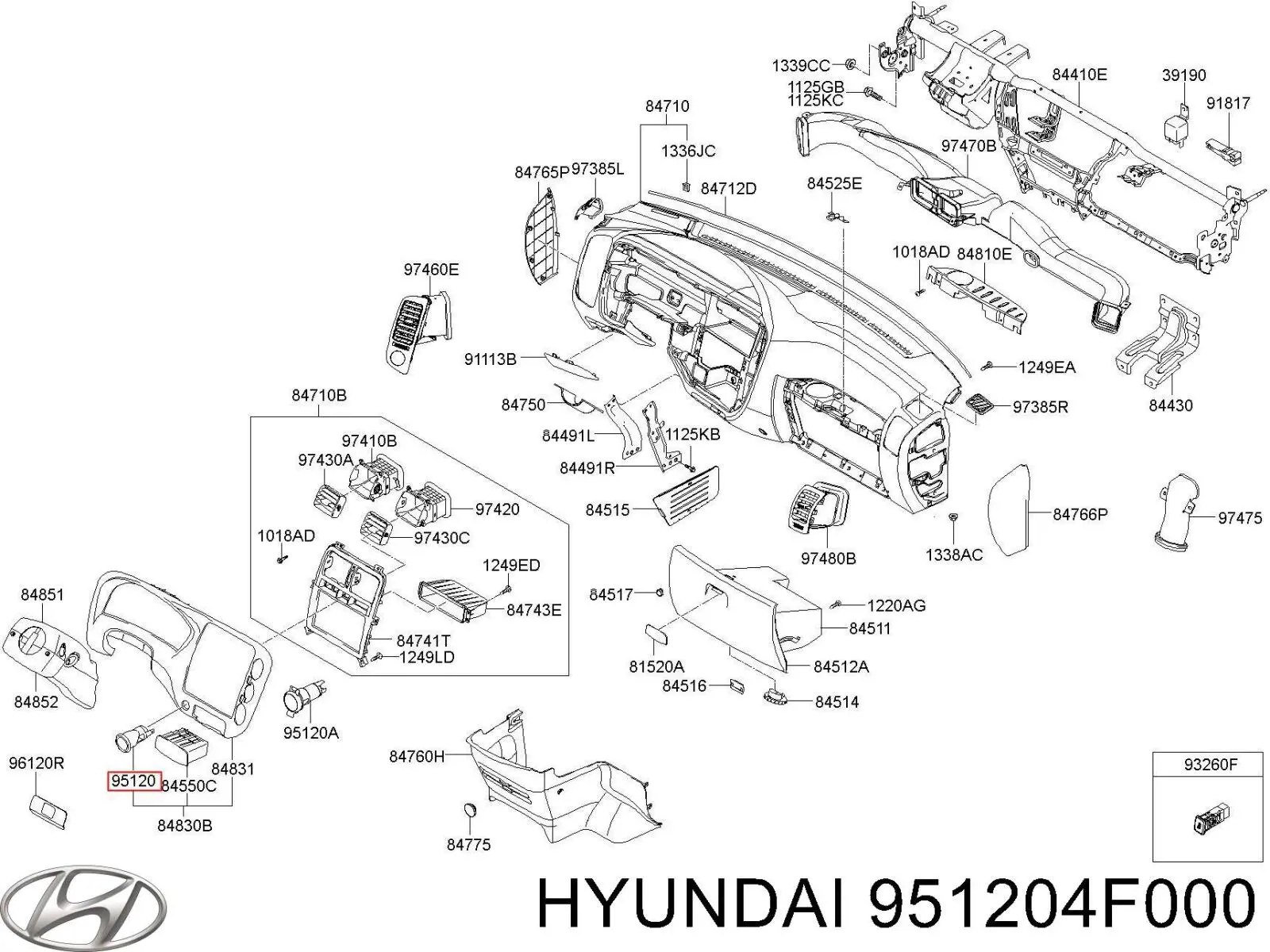  Hyundai/Kia 951204F000 precio, desde 41,41 EUR