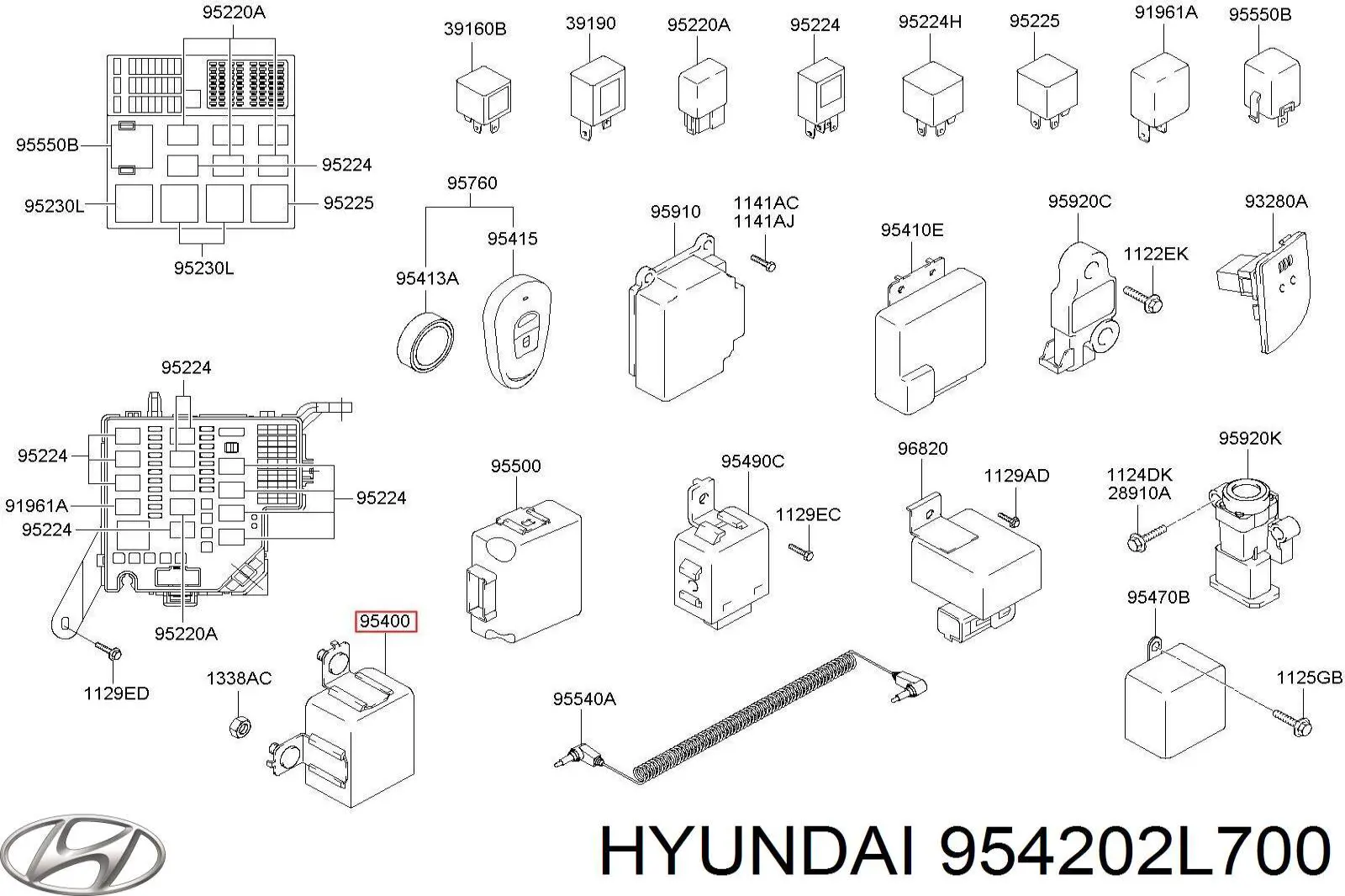 Comprar 954202L700 Hyundai/Kia Módulo de control del inmovilizador