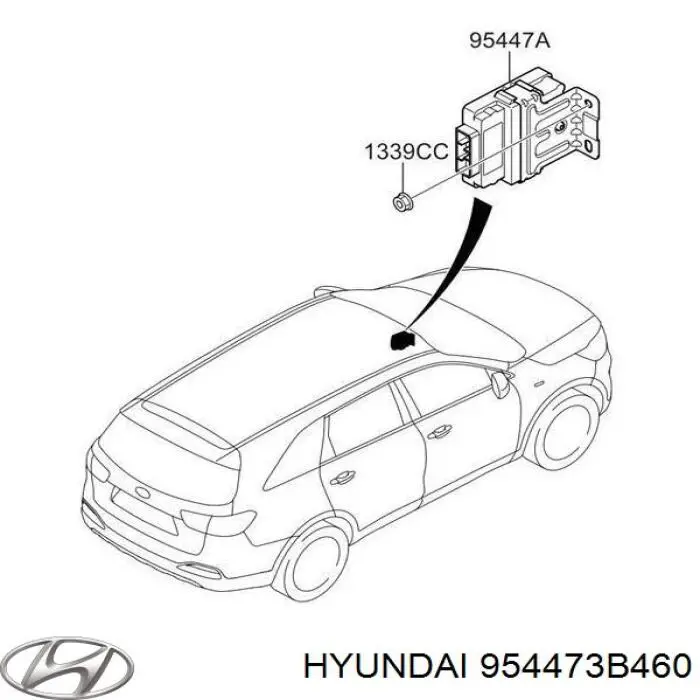 954473B460 Hyundai/Kia Módulo de control de tracción total