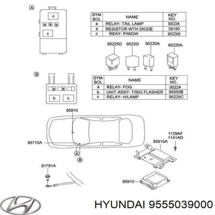 Comprar 9555039000 Hyundai/Kia Relé de intermitentes
