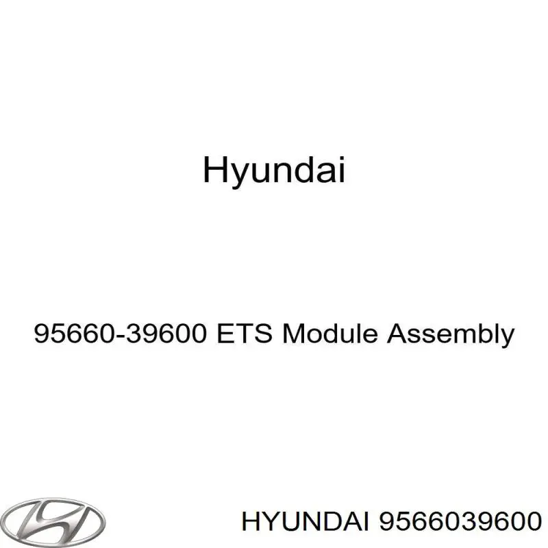 9566039600 Hyundai/Kia