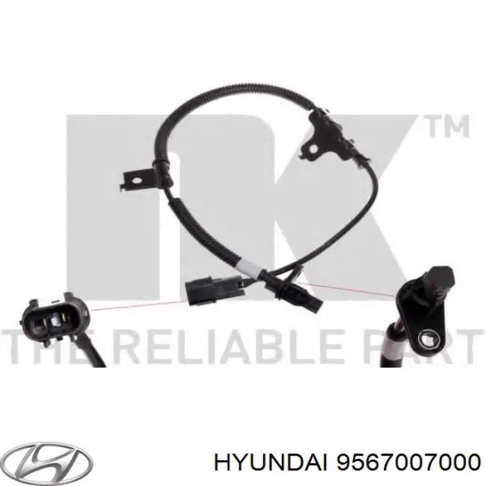9567007000 Hyundai/Kia sensor abs delantero izquierdo