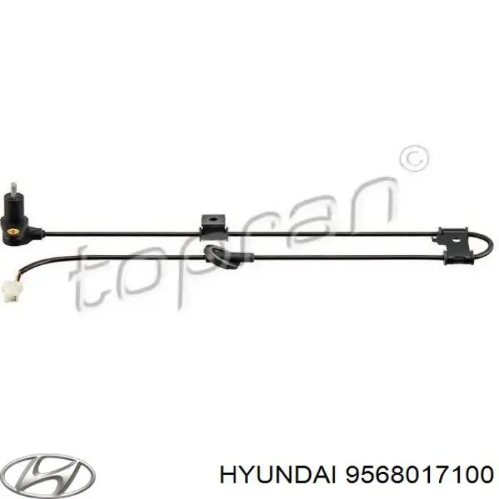 Sensor revoluciones de la rueda, trasero derecho para Hyundai Matrix (FC)