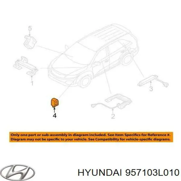 957103L010 Hyundai/Kia bocina