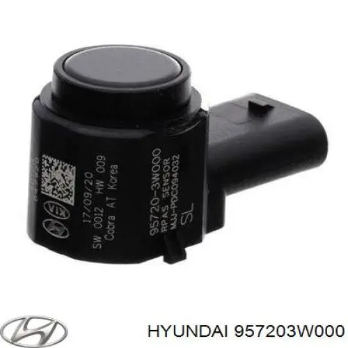 957203W000 Hyundai/Kia Sensor de aparcamiento trasero lateral