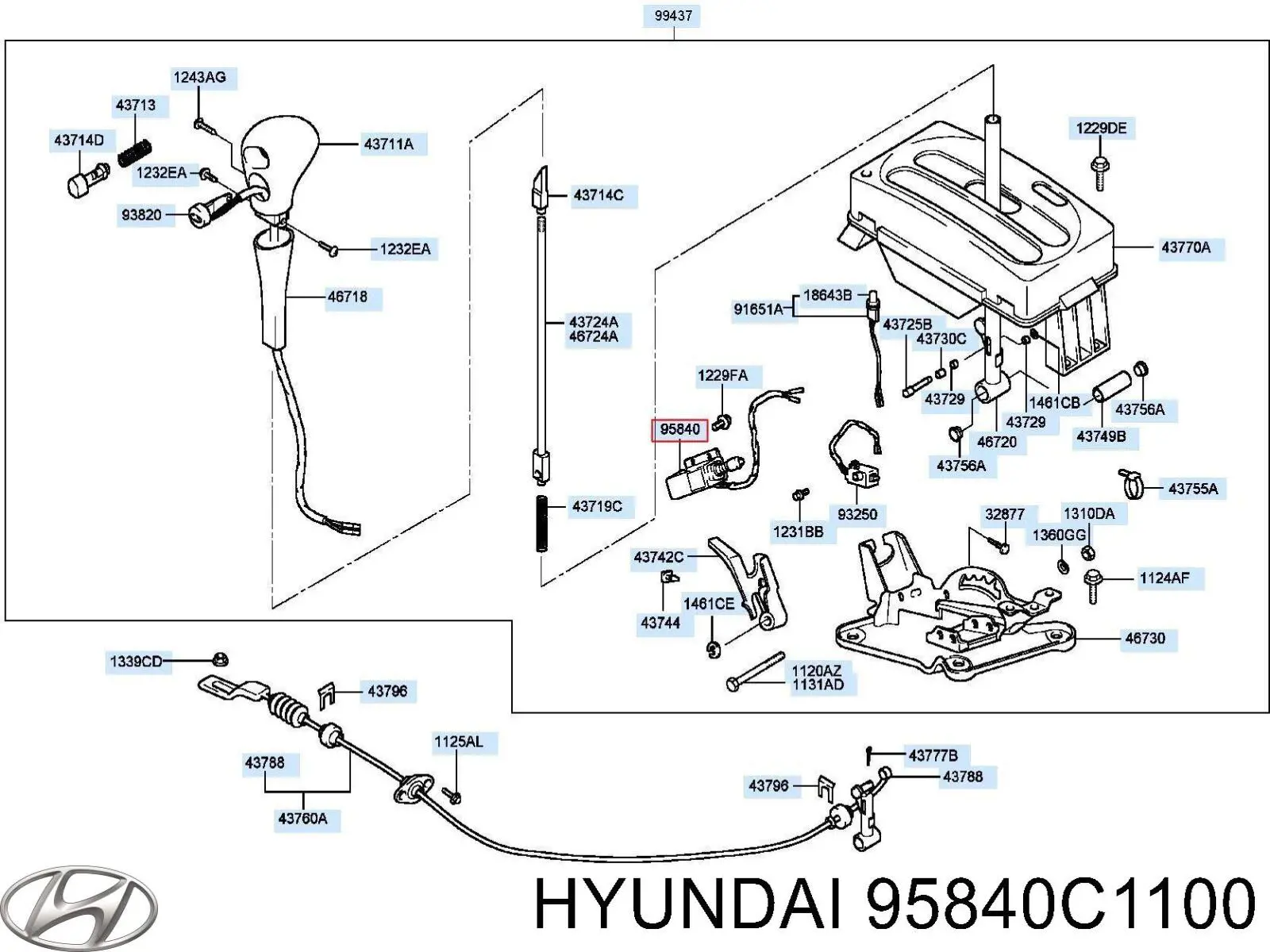 95840C1100 Hyundai/Kia