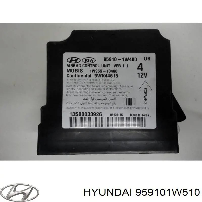 959101W510 Hyundai/Kia Módulo de control de airbag