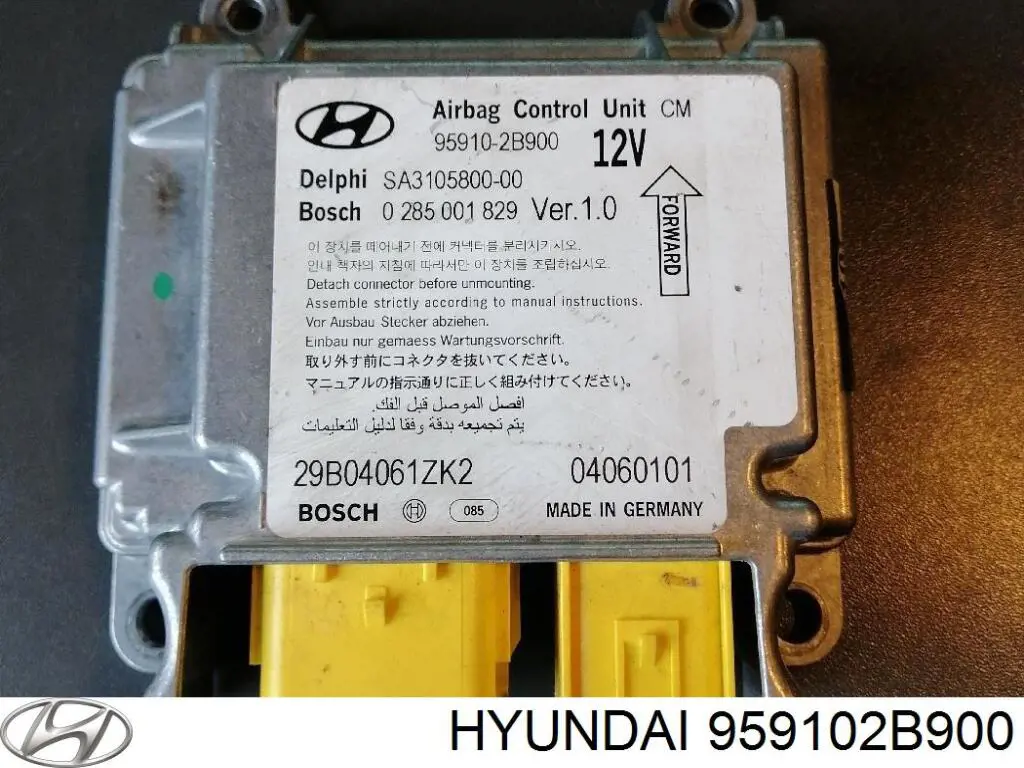 959102B900 Hyundai/Kia procesador del modulo de control de airbag