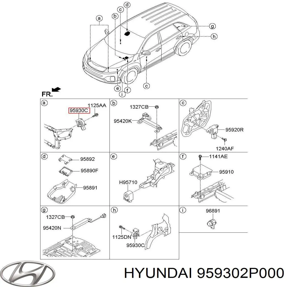 Sensor de airbag delantero Hyundai/Kia 959302P000 precio, desde 39,20 EUR