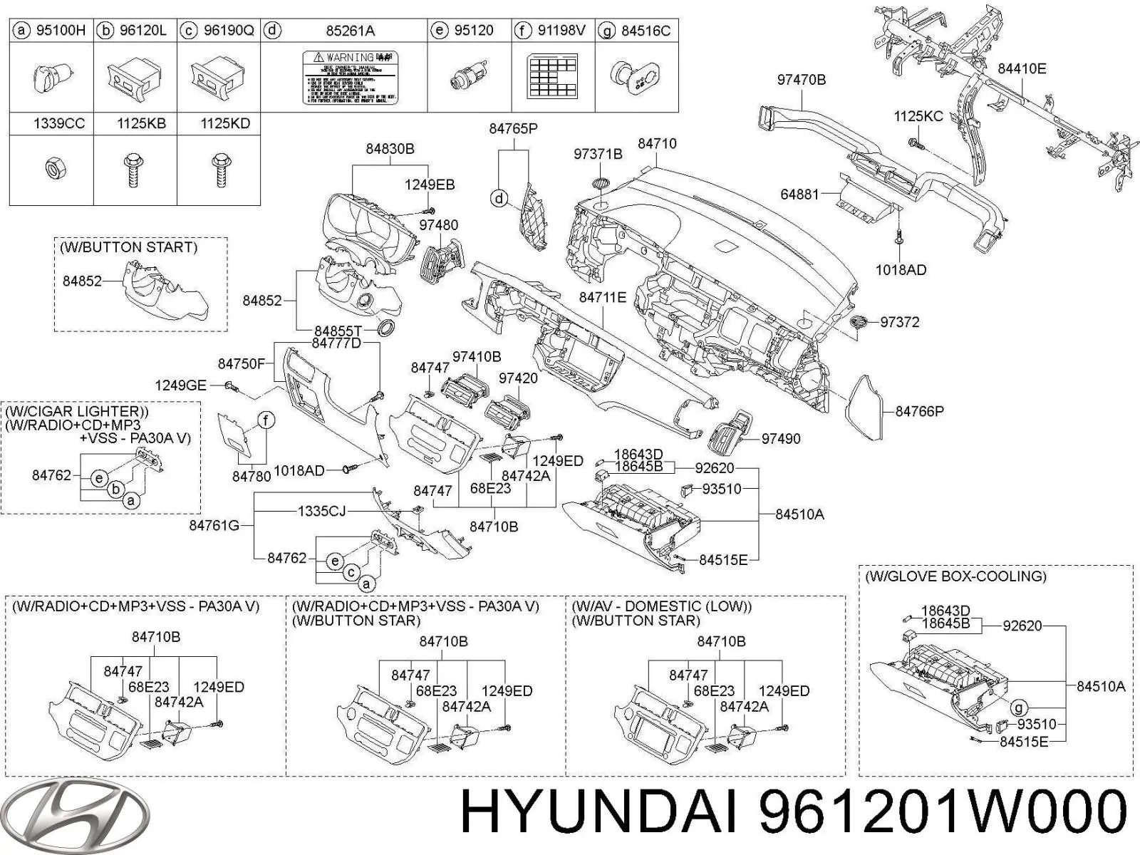 961201W000 Hyundai/Kia