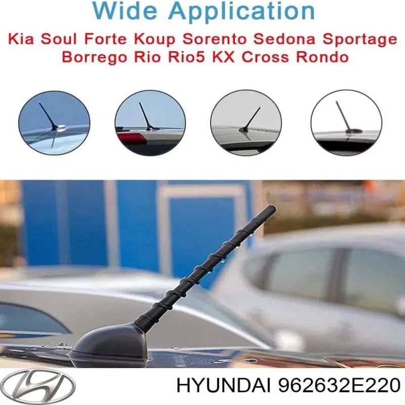 Vástago de antena Hyundai/Kia 962631G000