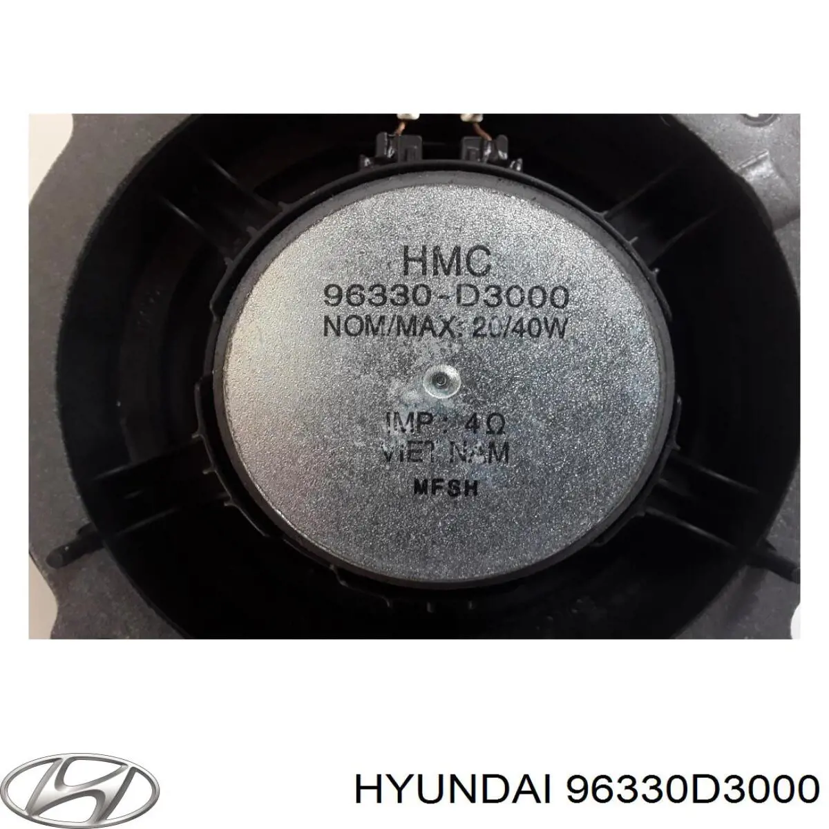 Altavoz de la puerta delantera 96330D3000 Hyundai/Kia