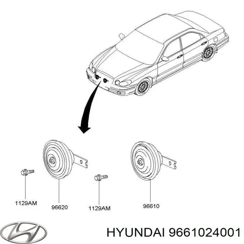 Claxon Hyundai Galloper SUV (JK) (1997 - 2003) precio, desde 50,88 EUR