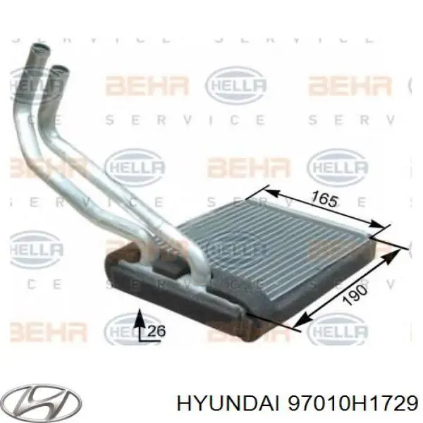Comprar 97010H1729 Hyundai/Kia Radiador calefacción