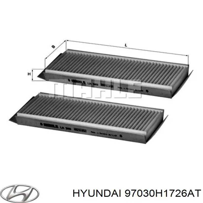 97030H1726AT Hyundai/Kia filtro habitáculo