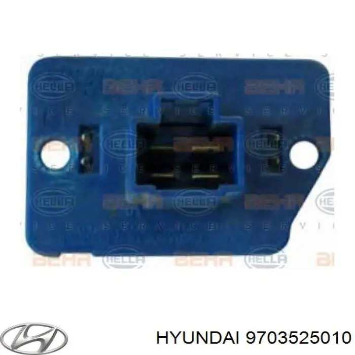 Resitencia, ventilador habitáculo para Hyundai Accent 