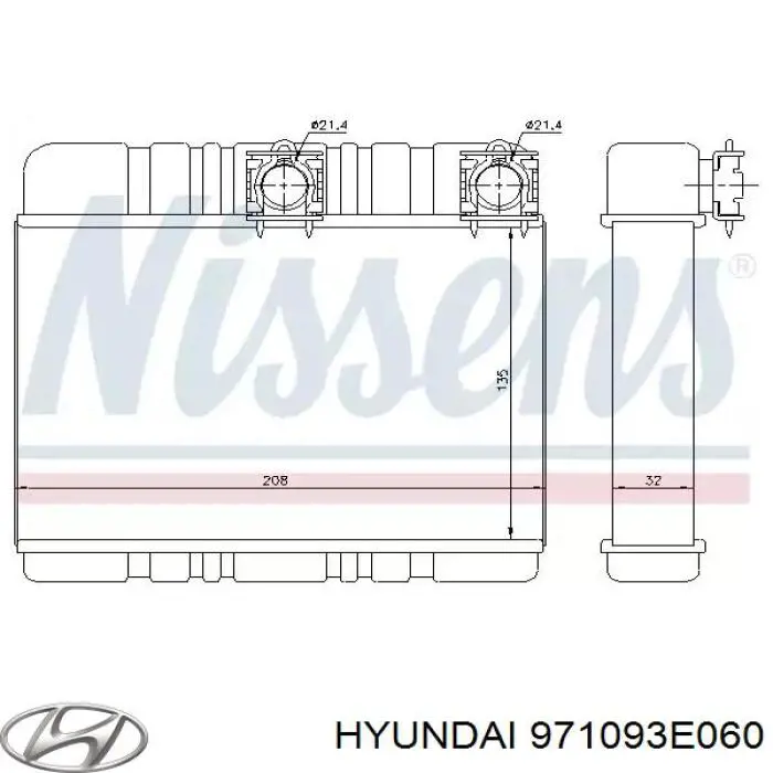Comprar 971093E060 Hyundai/Kia Motor de calefacción