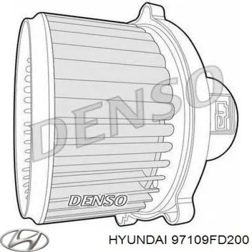 97109FD200 Hyundai/Kia motor eléctrico, ventilador habitáculo