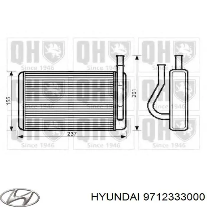 Comprar 9712333000 Hyundai/Kia Radiador calefacción