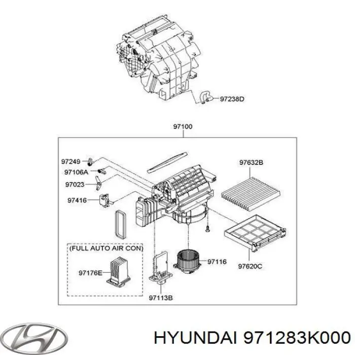 Resitencia, ventilador habitáculo para Hyundai Santa Fe (CM)