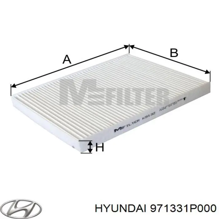 Filtro de polen Hyundai/Kia 971331P000