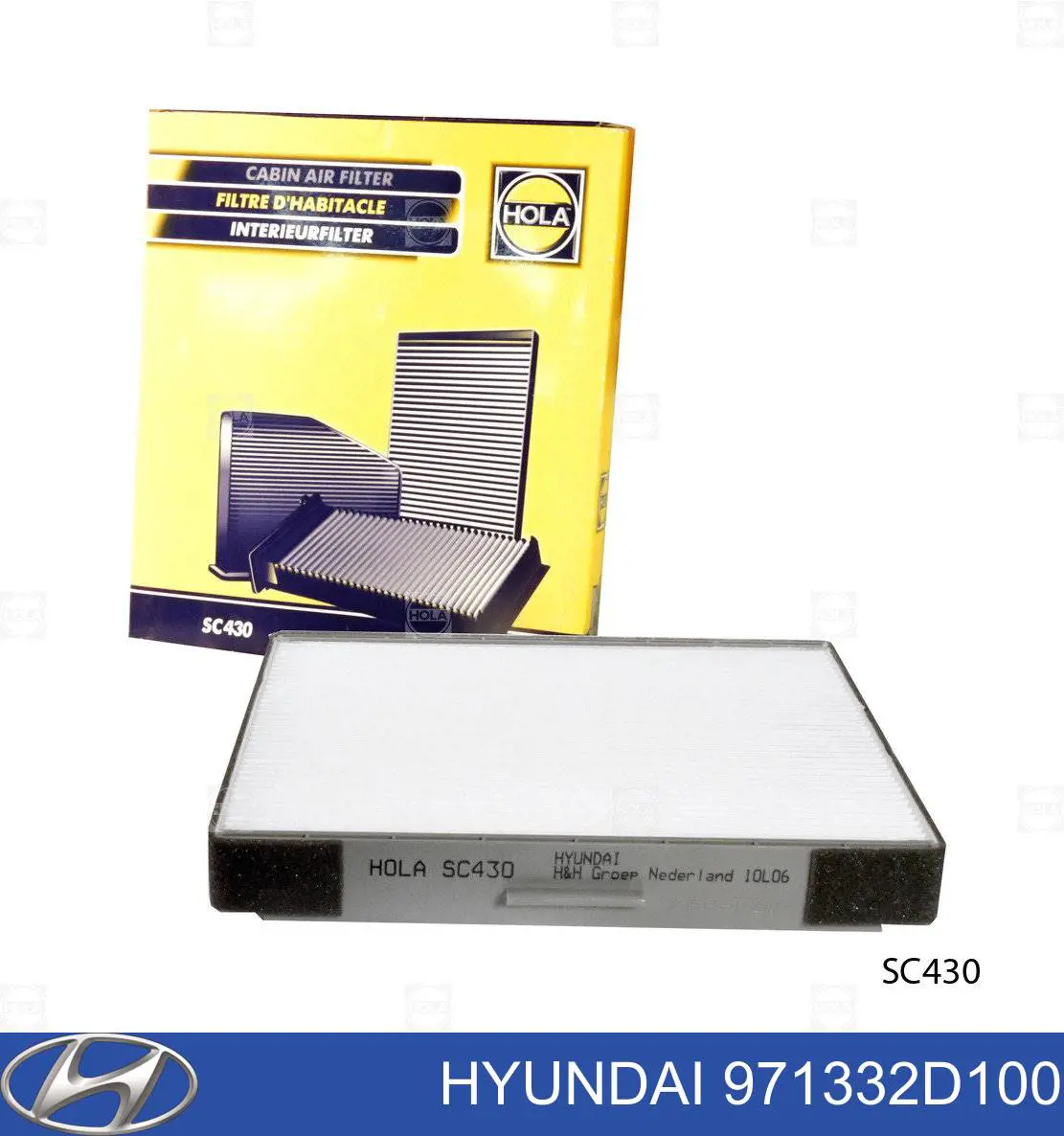 Comprar 971332D100 Hyundai/Kia Filtro de aire del habitáculo