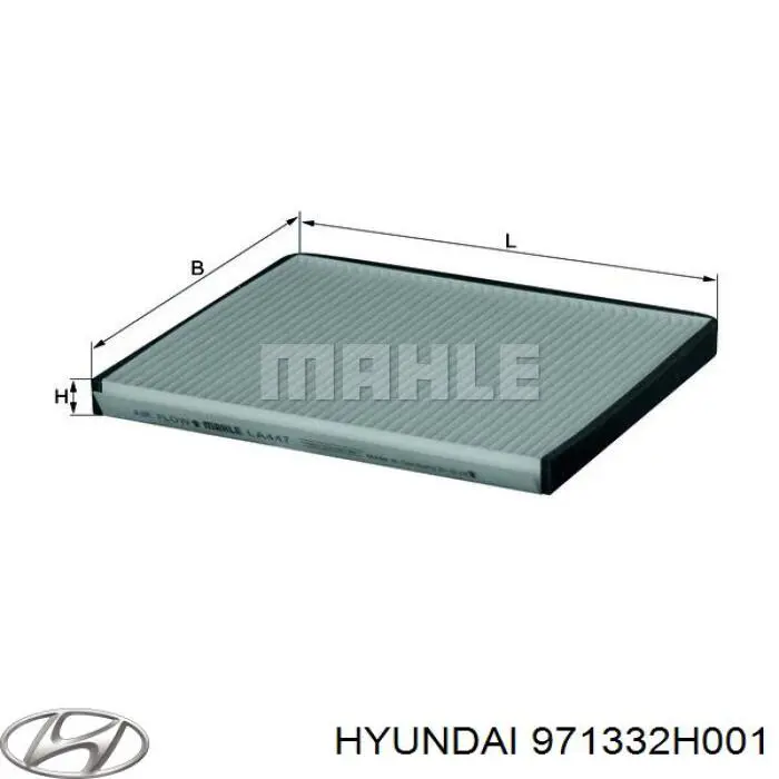 Filtro de polen Hyundai/Kia 971332H001